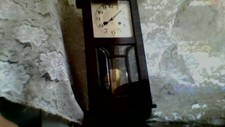 orologio a pendolo primi del 900 con vetro molato