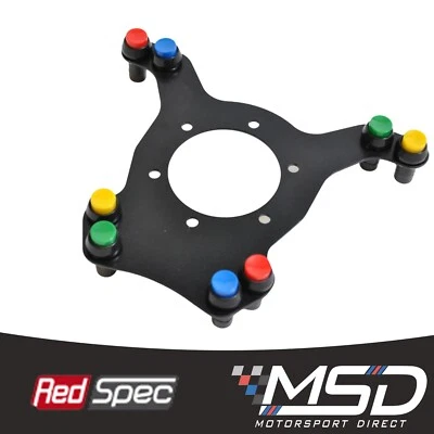 Redspec Carbon Finish Lenkrad Drucktasten Kit 8 Tasten - Race/Rally/Sim - Bild 1 von 3