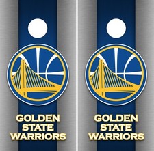 Golden State Warriors Cornhole Wrap NBA Game Skin Set Vinyl Decal Decor CO610