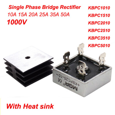 Brückengleichrichter KBPC 10A 15A 20A 25A 35A 50A 1000V  Gleichrichterbrücke