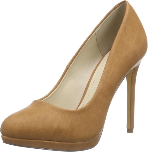 Another Pair of Shoes PiaaK2 Damen Plateau Pumps, Braun, 39 EU