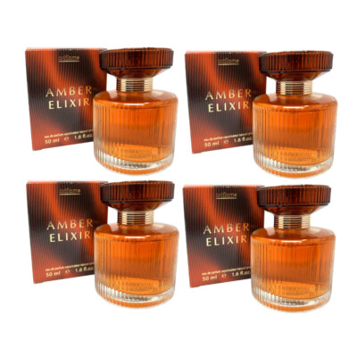 4 x Oriflame Amber Elixir für Damen Eau de Parfum 50ml