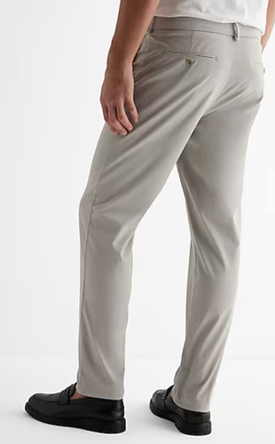 NUEVO PANTALÓN CHINO EXPRESS GRIS PIEDRA ATLÉTICO AJUSTADO HIPER ELÁSTICO TALLA 30x30 30 - Imagen 3 de 7