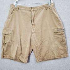 Billabong Men Shorts 38 Khaki Cargo Baggy Y2K Surf Twill Logo READ