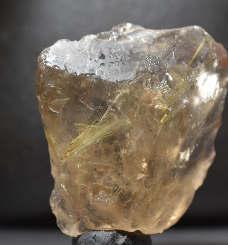 Rutilated Quartz golden yellow Rutile crystal with hematite Bahia, Brazil - Picture 4 of 12