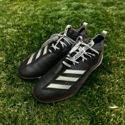 Adidas Adizero 21 Black White Football Cleats Men's Size 13
