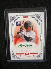 2022 Onyx Vintage Baseball Green Ink RC Auto Ryan Lasko /50 #VARL Rutgars Univ.