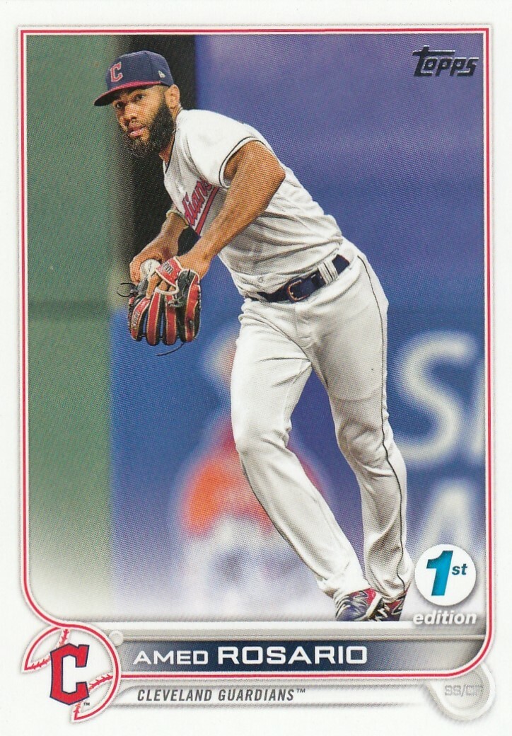AMED ROSARIO TOPPS FIRST 1ST EDITION BASE CLEVELAND GUARDIANS #14