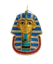 KURT ADLER 4.25" KING TUT TUTANKHAMUN EGYPTIAN PHARAOH CHRISTMAS ORNAMENT E0882