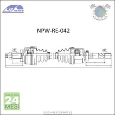 Qnfaj Semiasse Ajs Ant Dx Per Renault Master Iii Pianale Piatto/Telaio Diesel 20