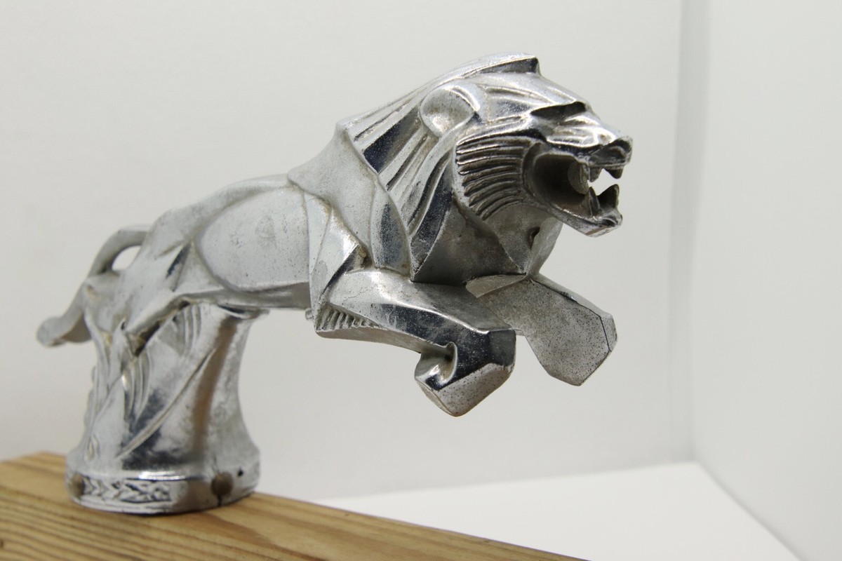 らっきーじゃっく　ライオンオブジェ RARE VINTAGE ART DECO LION CAR MASCOT HOOD ORNAMENT BY JOCQUES