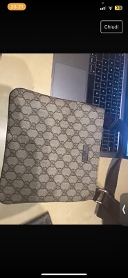 Gucci Monogram Messenger Supreme Bag Umhängetasche Gebraucht Original 100% Top