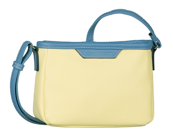 Tom Tailor Leora Cross Bag Xs UmhäNgetasche Tasche Yellow Gelb Blau Neu-image