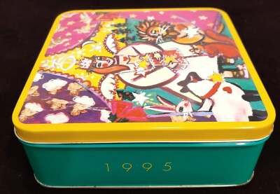 NEIMAN MARCUS SHORTBREAD COOKIE EMPTY TIN BOX? CONTAINER CHRISTMAS 1995