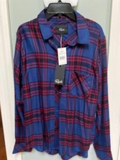 NWT SZ s RAILS Plaid Hunter In Rasberry Royal Black