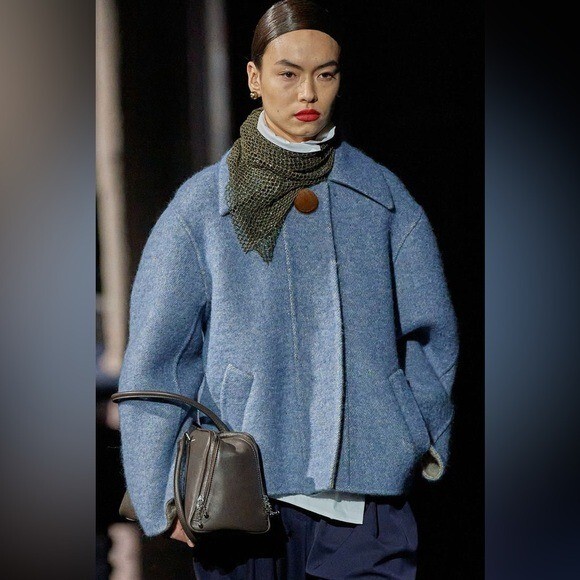 Tory Burch Snap-Front Double-Face Wool $1,798 View 2