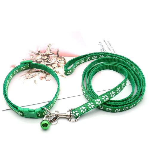 Kleines Hundehalsband und Leine Set verstellbar Welpenleine und Halsband Set Nylonriemen - Bild 9 von 36