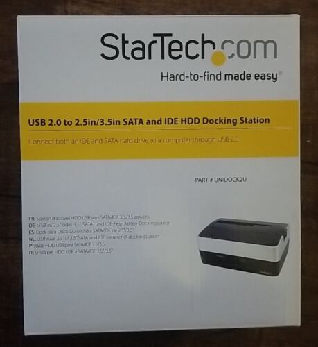 StarTech.com  2.5/3.5" SATA and IDE HDD Docking Station Part #UNIDOCK2U NIOB - Picture 1 of 7