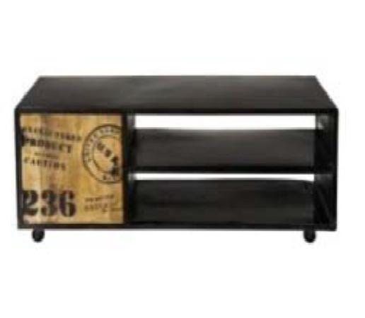 Mueble para Televisor TV Vintage de madera maciza de mango