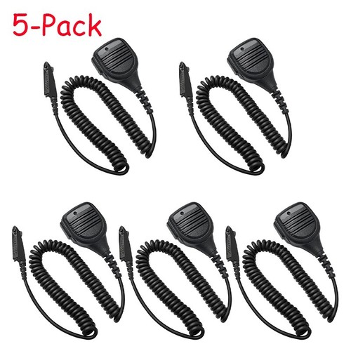 5-Pack Speaker Mic PMMN4021A For HT750 HT1250 HT1250LS HT1550 HT1550XLS Radios