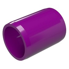 1-1/4" External PVC Coupling, Purple (10-PK) FORMUFIT Furniture Grade, USA Made