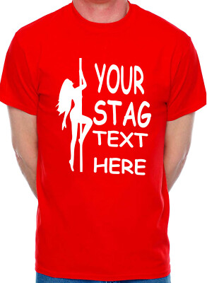 Personalisiertes Junggesellenabschied T-Shirt Name nach Wahl Stadt Text lustig Stripperin