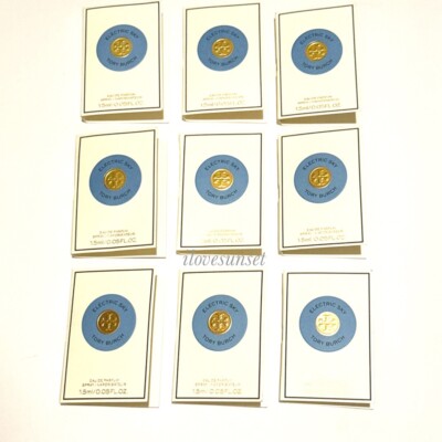 9 Vials {Tory Burch} Electric Sky Eau De Parfum Sample Spray 1.5ml/0.05 fl oz Ea