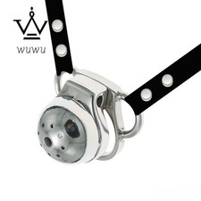 Small Sissy Male Chastity Cage Device Abstinence Restraint Stainless Steel Belt