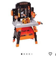 BLACK DECKER Ready To Build Workbench Pretend Play Tool Set 53 Accessories