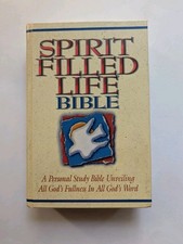 Spirit Filled Life Bible 1991 NKJV Hardcover Jack Hayford Thomas Nelson Study VG