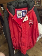 Chicago Bulls Vintage 1990 Winter Puffer Jacket Medium Brand New Never Worn