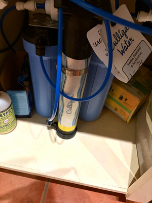 Culligan Under Sink Water Filter System Blue/Clear Housing 1-Stage Sediment 2L