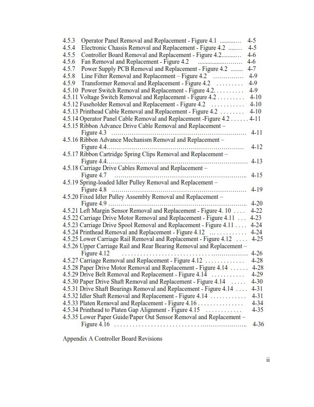 AMT DATASOUTH XL300 DOT MATRIX PRINTER MAINTENANCE REPAIR MANUAL PRINTED - Image 3 of 4