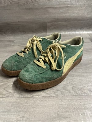 Puma Delphin 390685-03 Green Vine Light Straw Herren Uk 11 Freizeit Terrassen