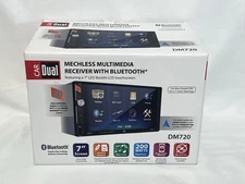 Dual DM720 Mechless Car Stereo Receiver with Bluetooth 7” LED Double DIN In-Dash