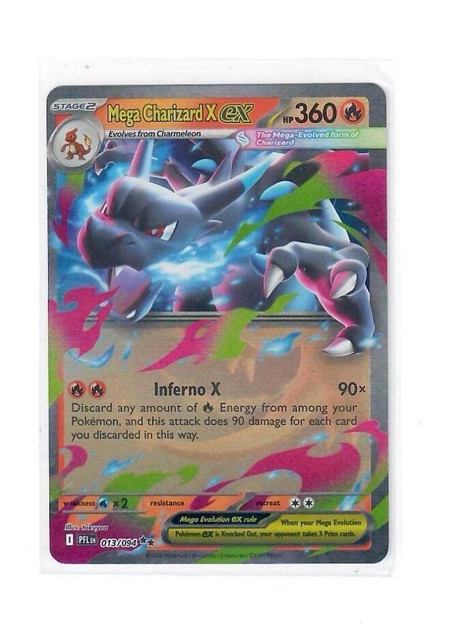 Pokémon TCG Mega Charizard X ex 013/94 Phantasmal Flames English NM