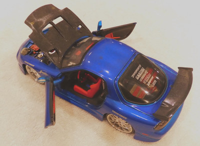 Jada Toys Import Racer Mazda RX-7 Blue JDM 1:24 Die Cast 2003 Endless NO Box