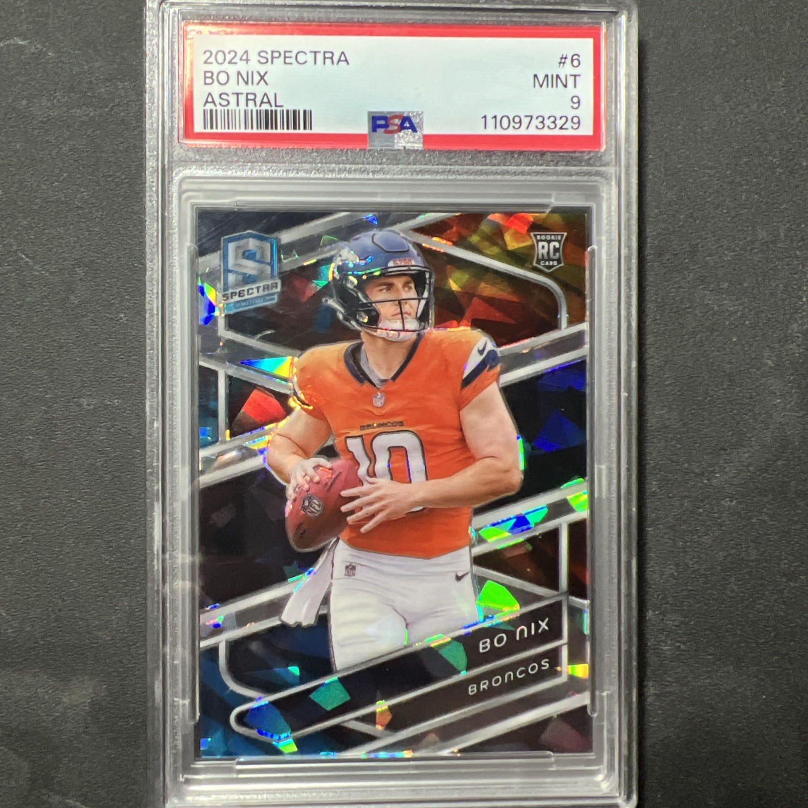 2024 Panini Spectra - Bo Nix #6 Astral Prizm /40 (RC)