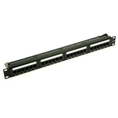 Penn Elcom 1HE Rack Panel gefüllt mit 24 x CAT 5e Anschlüssen