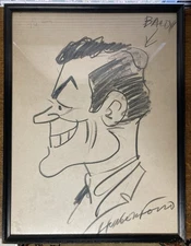 Vintage Tex Avery Caricature Cartoon Sketch Cy Hungerford Original Signed