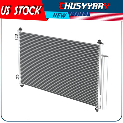 AC A/C Condenser for 2007 2008 2009-2011 Honda CR-V CRV 2.4L Aluminum