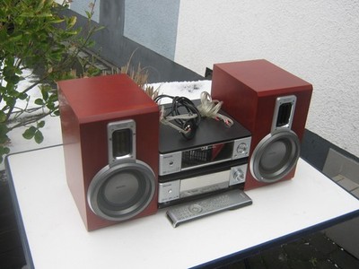 Philips Micro Hifi-System  MCD708 Verstärker DVD Player Ribbon Mit Fernbedienung