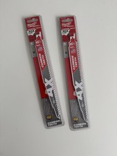 2 x Milwaukee 48-00-5226 9" 5T SAWZALL BLADE The AX w/ Carbide Teeth Wood Blades
