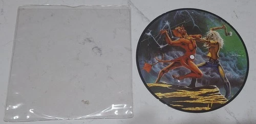 Iron Maiden Run For The Hills UK45  1982 Heavy Metal Picture Disc