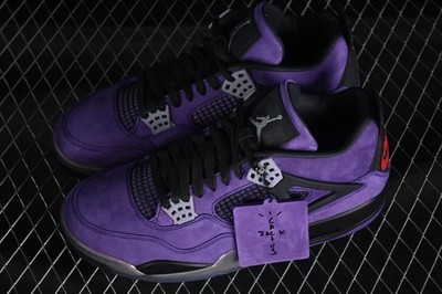 NEW (Men's) Jordan 4 Retro x Travis Sc0tt 'Purple Suede' - Size US 7-12