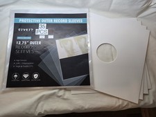 35 Vinyl Record Sleeves Clear Plastic for LP 12 Albums BONUS