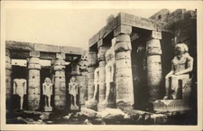 RPPC Luxor Temple Luxor Egypt view vintage postcard w776