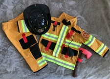 Costco Adventure Factory Fire Fighter Boy Girl Halloween Costume Child Size 3-4