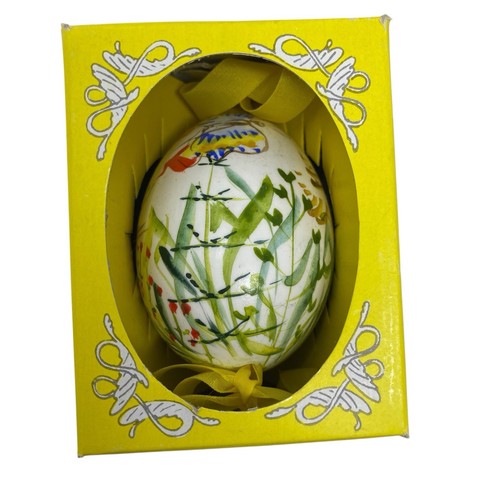 Vintage Intermun Hand Painted Eggs Easter Flowers LOT of 4 Poland Pisanki NEW - Picture 2 of 9