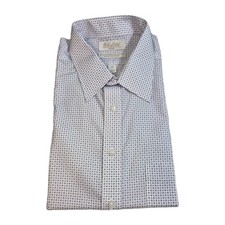 Roundtree Yorke Gold Label Men's Shirt Size 16.5 33 Purple Poplin 60